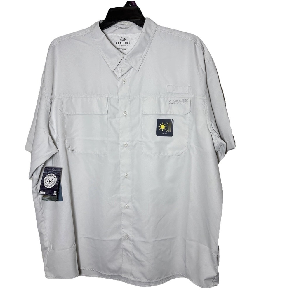 RealTree-MEN'S Short Sleeve, Vented Back, Gear-loop,  Fishing, Shirt Size 2X